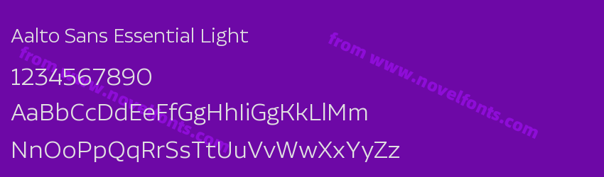 Aalto Sans Essential LightPreview Aalto Sans Essential LightPreview