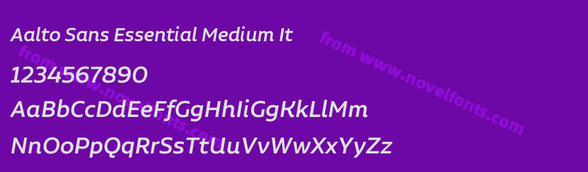 Aalto Sans Essential Medium ItPreview Aalto Sans Essential Medium ItPreview