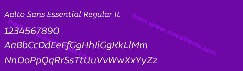 Aalto Sans Essential Regular ItPreview Aalto Sans Essential Regular ItPreview