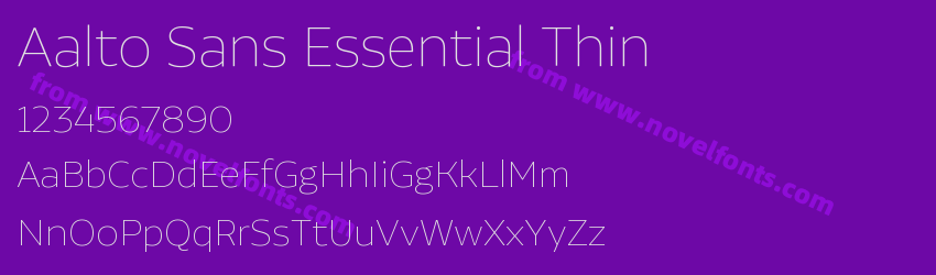 Aalto Sans Essential ThinPreview Aalto Sans Essential ThinPreview
