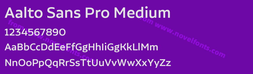 Aalto Sans Pro MediumPreview Aalto Sans Pro MediumPreview