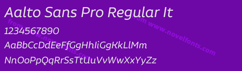 Aalto Sans Pro Regular ItPreview Aalto Sans Pro Regular ItPreview