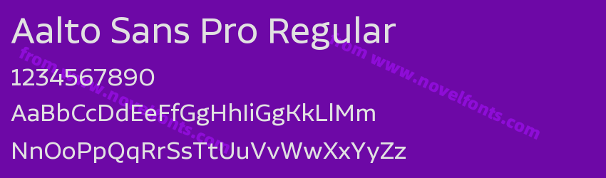 Aalto Sans Pro RegularPreview Aalto Sans Pro RegularPreview