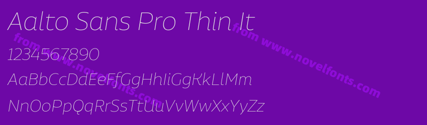 Aalto Sans Pro Thin ItPreview Aalto Sans Pro Thin ItPreview