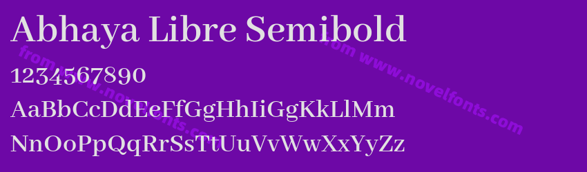Abhaya Libre SemiboldPreview Abhaya Libre SemiboldPreview