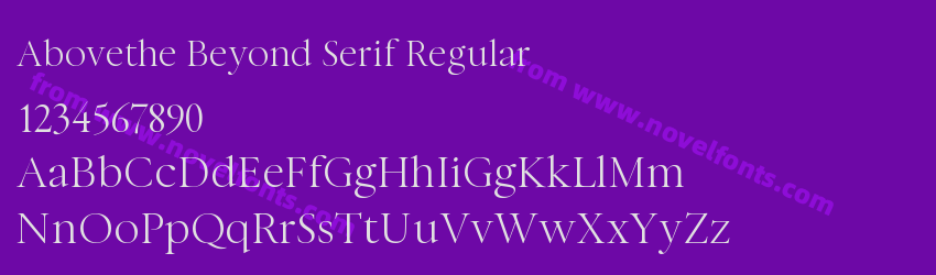 Abovethe Beyond Serif RegularPreview Abovethe Beyond Serif RegularPreview