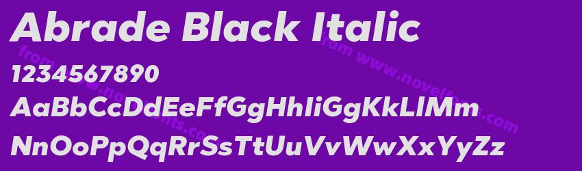 Abrade Black ItalicPreview Abrade Black ItalicPreview
