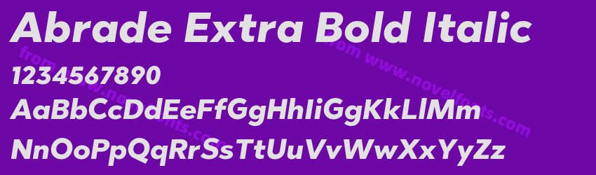 Abrade Extra Bold ItalicPreview Abrade Extra Bold ItalicPreview