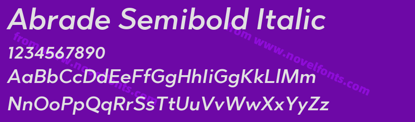Abrade Semibold ItalicPreview Abrade Semibold ItalicPreview