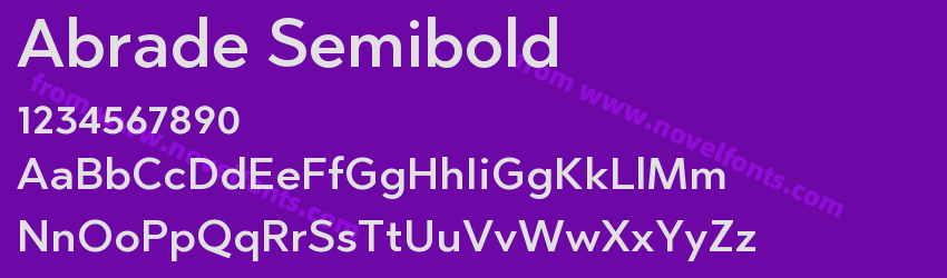 Abrade SemiboldPreview Abrade SemiboldPreview