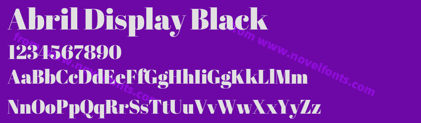 Abril Display BlackPreview Abril Display BlackPreview
