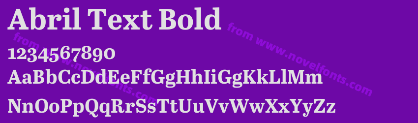 Abril Text BoldPreview Abril Text BoldPreview