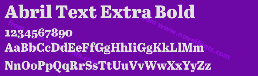 Abril Text Extra BoldPreview Abril Text Extra BoldPreview
