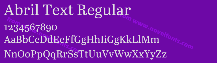 Abril Text RegularPreview Abril Text RegularPreview