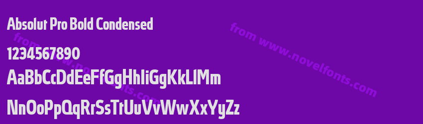 Absolut Pro Bold CondensedPreview Absolut Pro Bold CondensedPreview