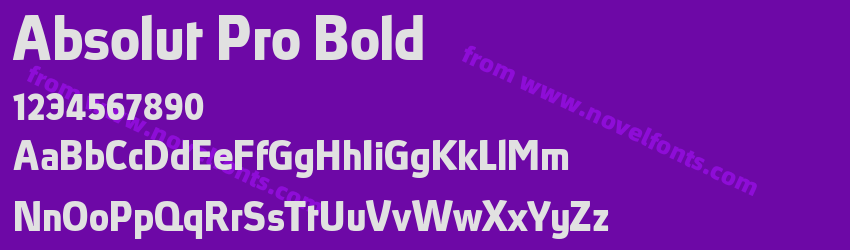 Absolut Pro BoldPreview Absolut Pro BoldPreview