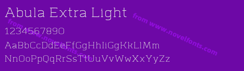 Abula Extra LightPreview Abula Extra LightPreview