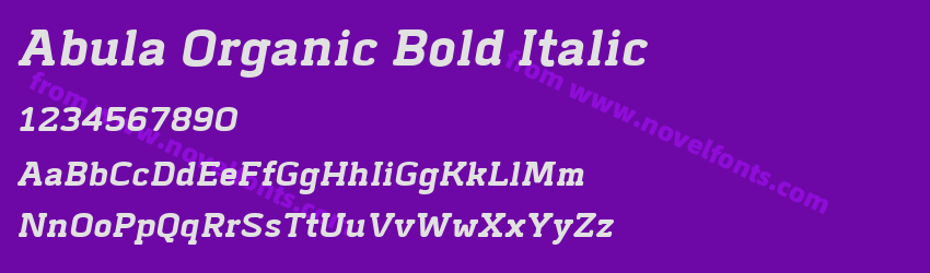 Abula Organic Bold ItalicPreview Abula Organic Bold ItalicPreview