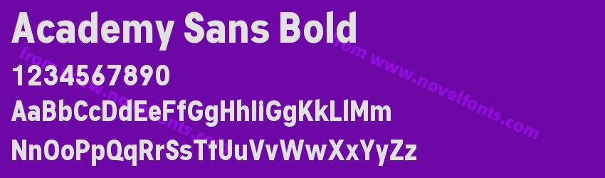 Academy Sans BoldPreview Academy Sans BoldPreview