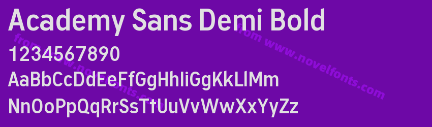Academy Sans Demi BoldPreview Academy Sans Demi BoldPreview