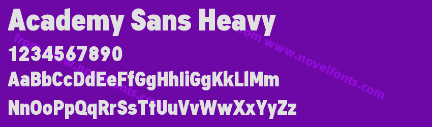Academy Sans HeavyPreview Academy Sans HeavyPreview