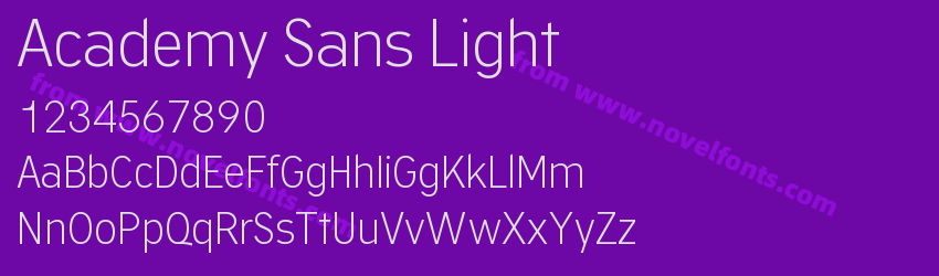 Academy Sans LightPreview Academy Sans LightPreview