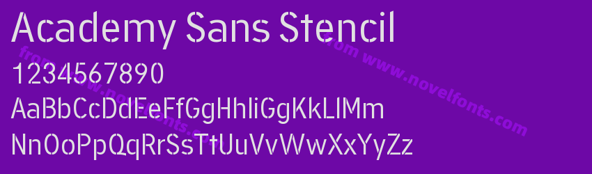 Academy Sans StencilPreview Academy Sans StencilPreview