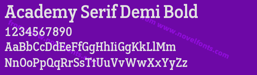 Academy Serif Demi BoldPreview Academy Serif Demi BoldPreview