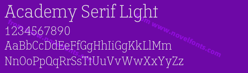 Academy Serif LightPreview Academy Serif LightPreview