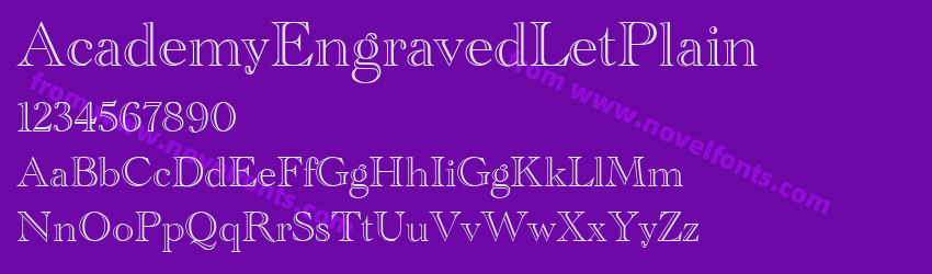 AcademyEngravedLetPlainPreview AcademyEngravedLetPlainPreview