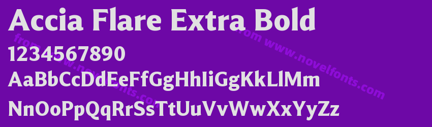 Accia Flare Extra BoldPreview Accia Flare Extra BoldPreview