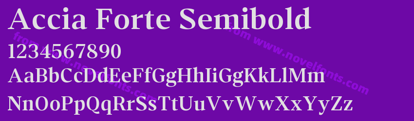Accia Forte SemiboldPreview Accia Forte SemiboldPreview