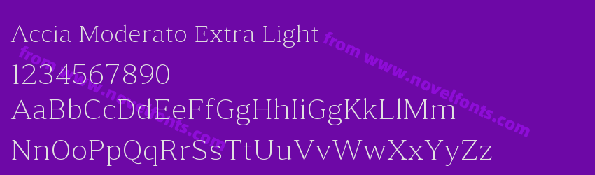 Accia Moderato Extra LightPreview Accia Moderato Extra LightPreview