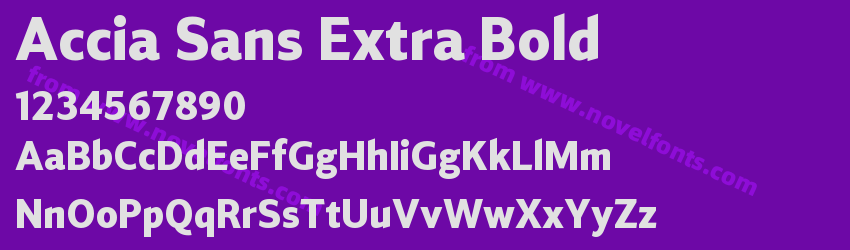 Accia Sans Extra BoldPreview Accia Sans Extra BoldPreview