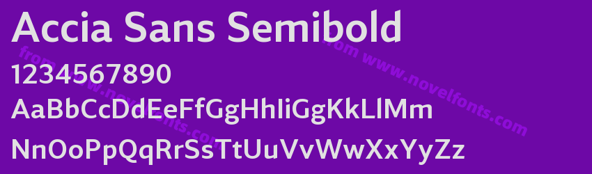Accia Sans SemiboldPreview Accia Sans SemiboldPreview