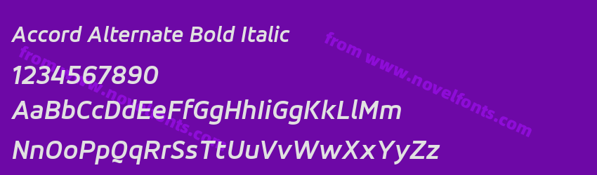 Accord Alternate Bold ItalicPreview Accord Alternate Bold ItalicPreview