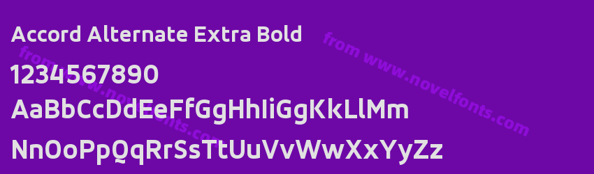 Accord Alternate Extra BoldPreview Accord Alternate Extra BoldPreview