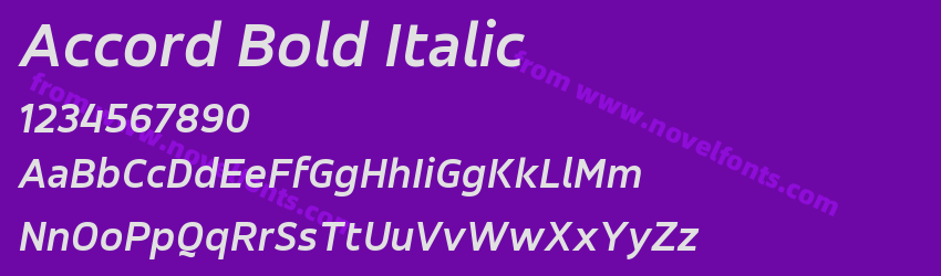 Accord Bold ItalicPreview Accord Bold ItalicPreview