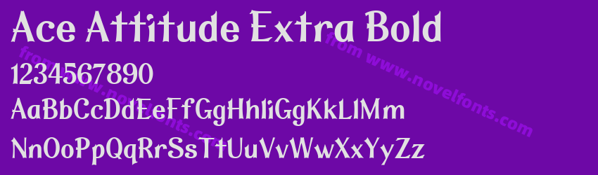 Ace Attitude Extra BoldPreview Ace Attitude Extra BoldPreview
