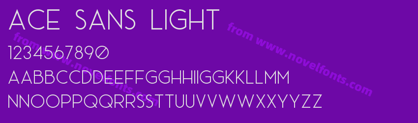 Ace Sans LightPreview Ace Sans LightPreview