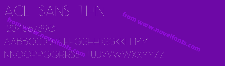 Ace Sans ThinPreview Ace Sans ThinPreview
