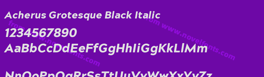 Acherus Grotesque Black ItalicPreview Acherus Grotesque Black ItalicPreview