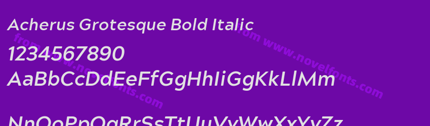 Acherus Grotesque Bold ItalicPreview Acherus Grotesque Bold ItalicPreview