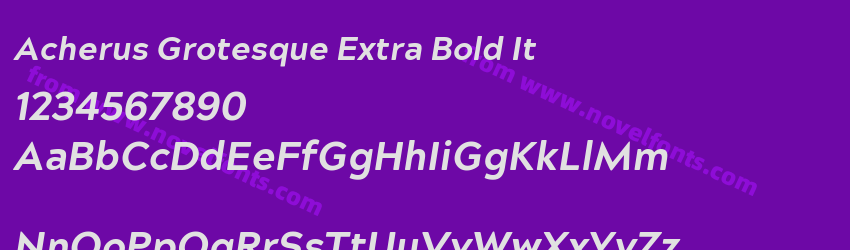 Acherus Grotesque Extra Bold ItPreview Acherus Grotesque Extra Bold ItPreview