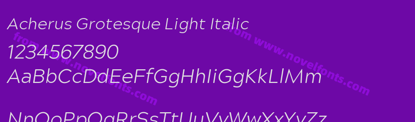 Acherus Grotesque Light ItalicPreview Acherus Grotesque Light ItalicPreview