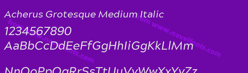Acherus Grotesque Medium ItalicPreview Acherus Grotesque Medium ItalicPreview