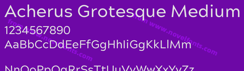 Acherus Grotesque MediumPreview Acherus Grotesque MediumPreview