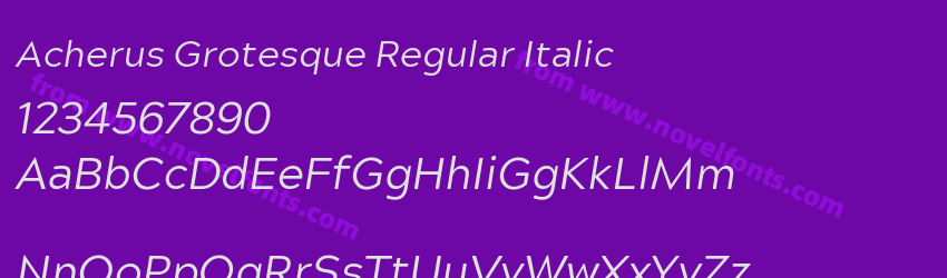 Acherus Grotesque Regular ItalicPreview Acherus Grotesque Regular ItalicPreview
