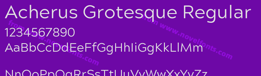 Acherus Grotesque RegularPreview Acherus Grotesque RegularPreview