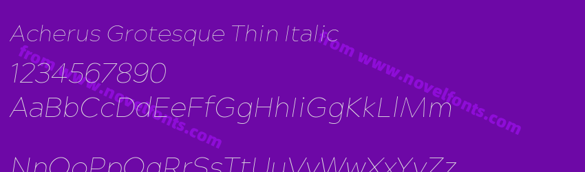 Acherus Grotesque Thin ItalicPreview Acherus Grotesque Thin ItalicPreview
